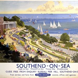 Southend-on-Sea, BR poster, 1948-1965