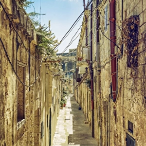 The alleys of Valletta, Malta