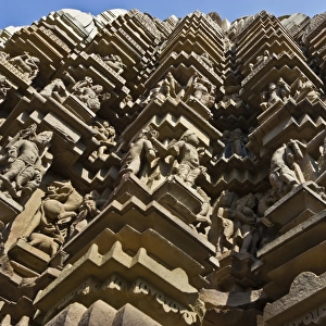 Artistic sculptures of Duladeo Temple, Khajuraho, Chhatarpur District, Madhya Pradesh, India