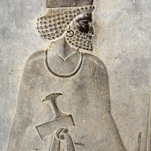 Bas-relief with Persian guard, Persepolis, Iran
