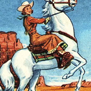 Cowgirl on a Horse