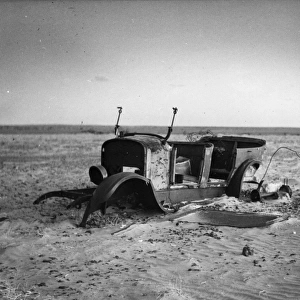 Desert Car Skeleton; Mail Truck, Australia
