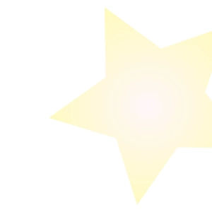 Digital illustration of pastel yellow star