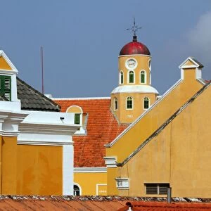 Fortchurch in Willemstad (Punda district), Curacao, Netherlands Antillies, West Indies, Caribbean