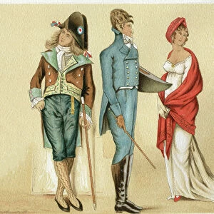 France people in traditional clothing 17th century