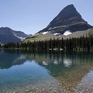 Hidden Lake with Bearhat Mountains, Glacier National Park, Montana, United States