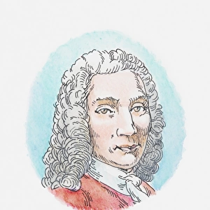 Illustration of Anders Celsius, portrait