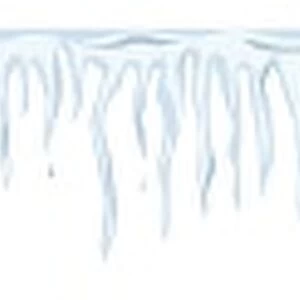 Illustration of row of icicles