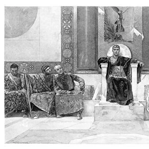 Justinian and his council engraving 1894