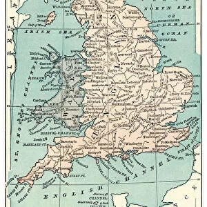 Map of England and Wales 1889