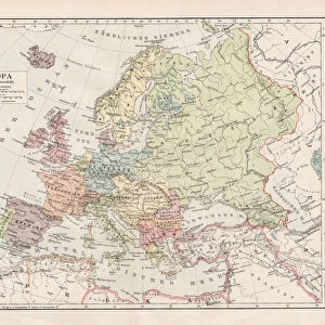 Map of Europe 1900