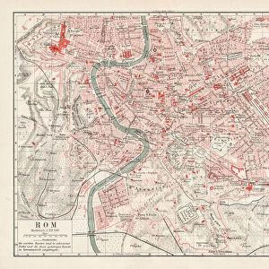 Map of Rome 1900