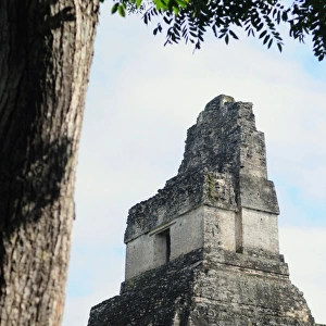 Top of Mayan Pyramid Temple II, Tikal, Guatemala