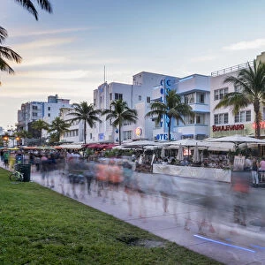 Miami Beach. View of Ocean Drive