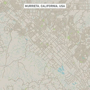 Murrieta California US City Street Map