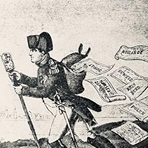 Napoleon cartoon from the year 1813: Le Petit Courier du Rhin