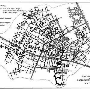 Plan of the Catacombs in Rome