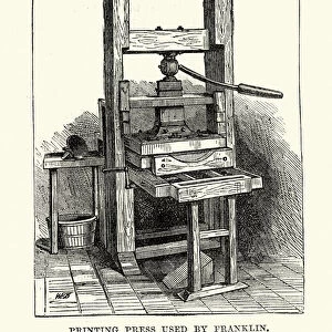 Printing Press used by Benjamin Franklin