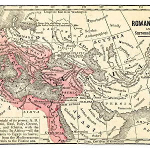 Roman empire map 1875