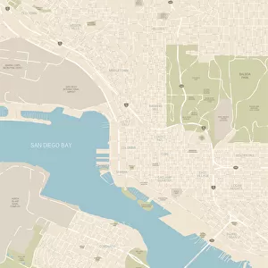 San Diego Downtown Area Map