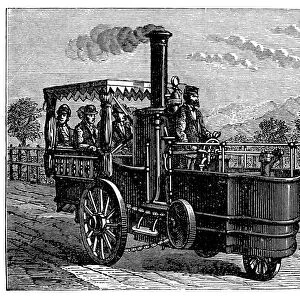 Traction Engine, Or Steam Car, Invented By M. Lotz From Nantes