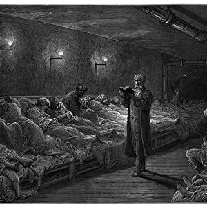 Victorian London - Scripture Reader in a Night Refuge