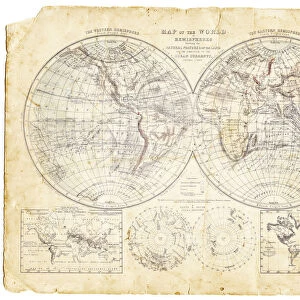 World map of 1869