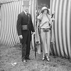 Ascot. Col and Mrs McGrath ( Mrs Rosita Forbes ). 19 June 1923