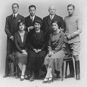 Spains dictator as a family man. General Primo de Rivera, photographed in
