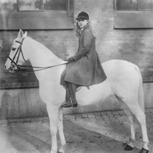 Swedish Princess Rides White Horse Princess Ingrid the Swedish Crown Princess little