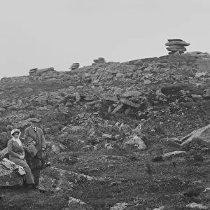 The Cheesewring, Stowes Hill, Bodmin Moor, near Minions, Linkinhorne, Cornwall. 1914