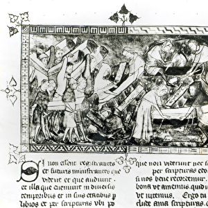 13076-77 f. 24v Black Death at Tournai, by Gilles de Muisit