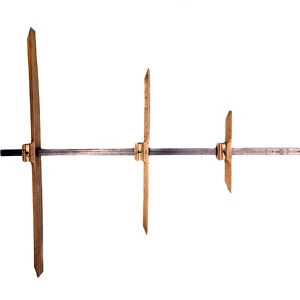 A 16th century Chinese crossbow, instrument for measuring latitude and height