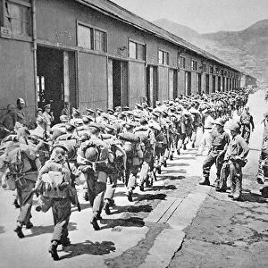 1st Battalion of the Argyll and Sutherland Highlanders arrive at Pusan to join U. N