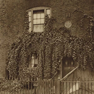 23 Hercules Road, Lambeth, home of William Blake from 1793 to 1796 (b / w photo)