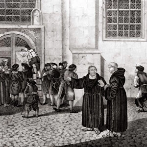 On 31 / 10 / 1517, Luther posted on the gates of Wittenberg Castle his 95 theses "