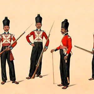 40th Madras Native Infantry, 1835 circa (w / c)