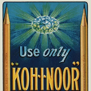 Advertisement for Koh-i-Noor pencils, manufactured by L&C Hardtmuth, Australia (chromolitho)