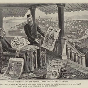 Advertisement, Turkish Commerce and the British Ambassador at Constantinople (engraving)