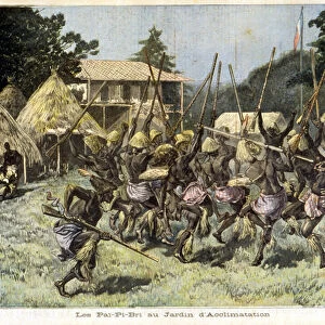The Africans Pai-Pi-Bri at the Garden of Acclimation - in "Le Petit Journal"
