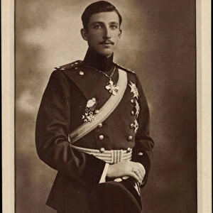 Ak Crown Prince Boris of Bulgaria in uniform, NPG 5463 (b / w photo)