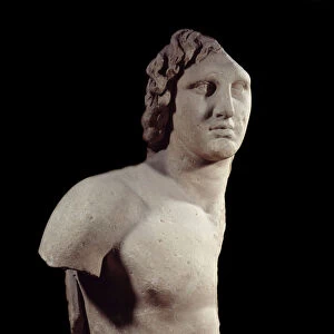 Alexandre le Grand dit Inopos"Marble sculpture around 100 BC Paris