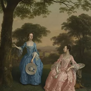 Alicia and Jane Clarke, c. 1758 (oil on canvas)