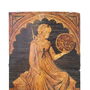 Allegory of Justice, c. 1430 (wood intarsia)