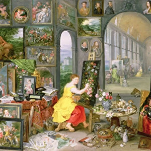 Allegory of Painting (oil on copper)