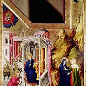 Altarpiece of the Chartreuse de Champmol, left hand side depicting the Annunciation