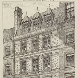 Alterations to Old Front No 109 Fleet Street for Collinson and Lock (engraving)