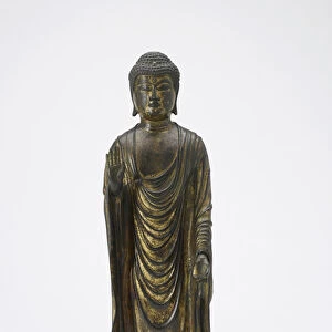Amitabha Buddha (Amida) the Buddha of Infinite Light, Kamakura period (gilt bronze)
