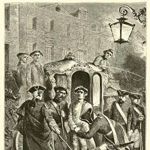 Arrest of Charles Edward in Paris (engraving)