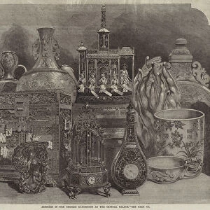 Articles in the Chinese Exhibition at the Crystal Palace (engraving)